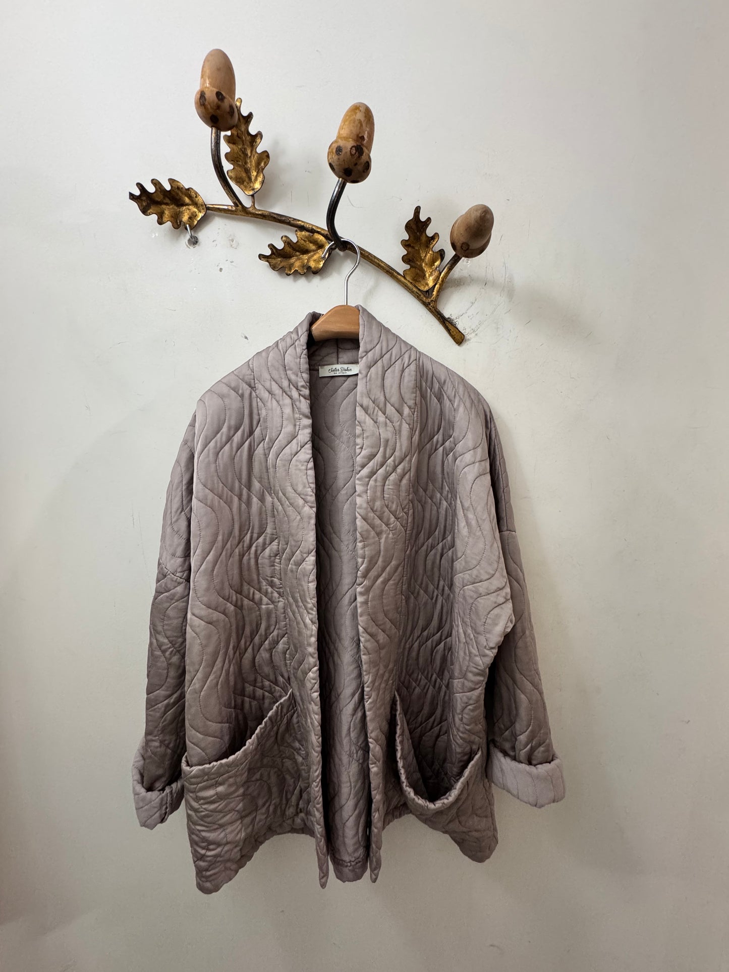 CHAQUETA KIMONO AKIKO TAUPE