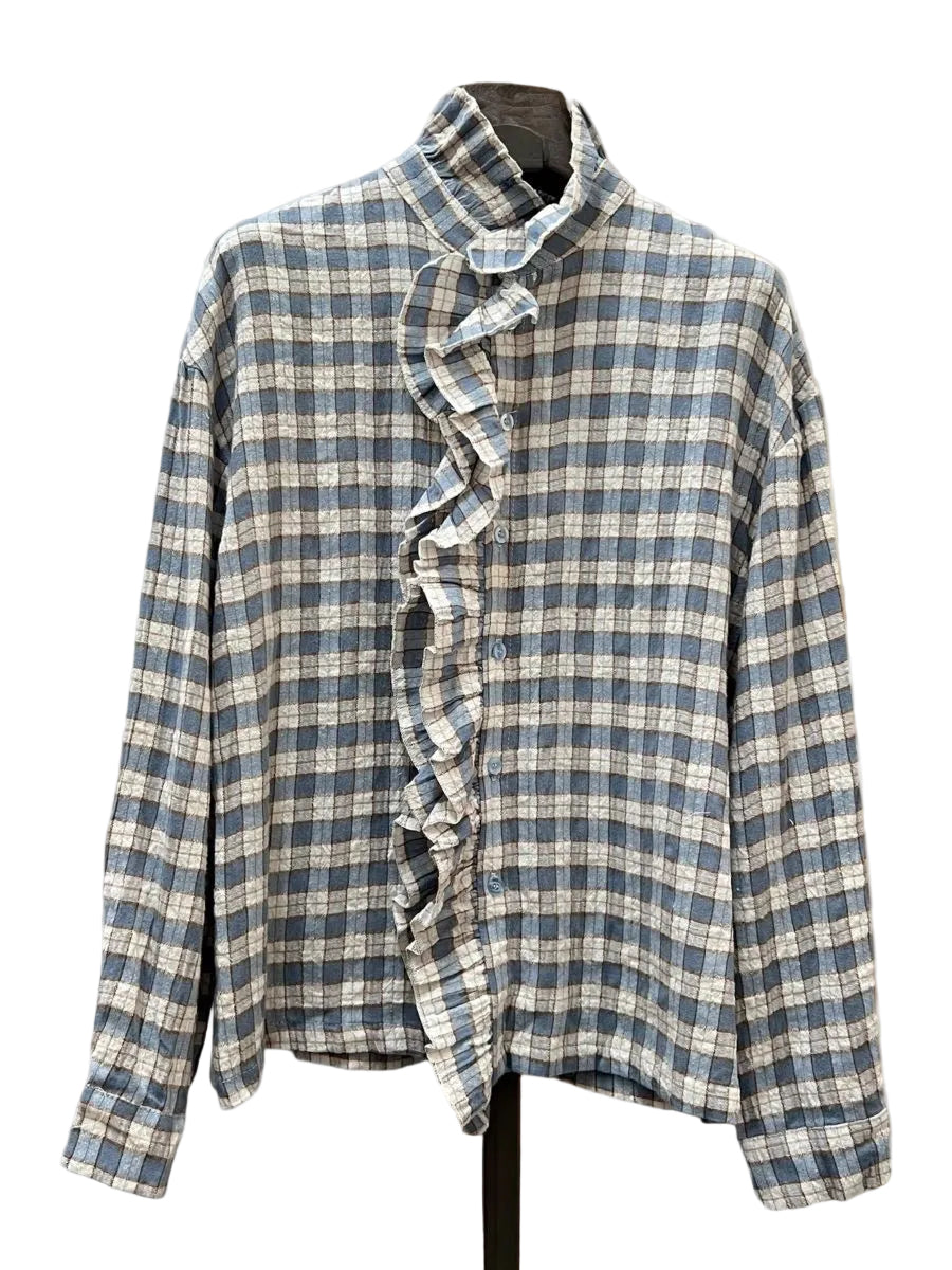 CAMISA BETH VICHY BLUE