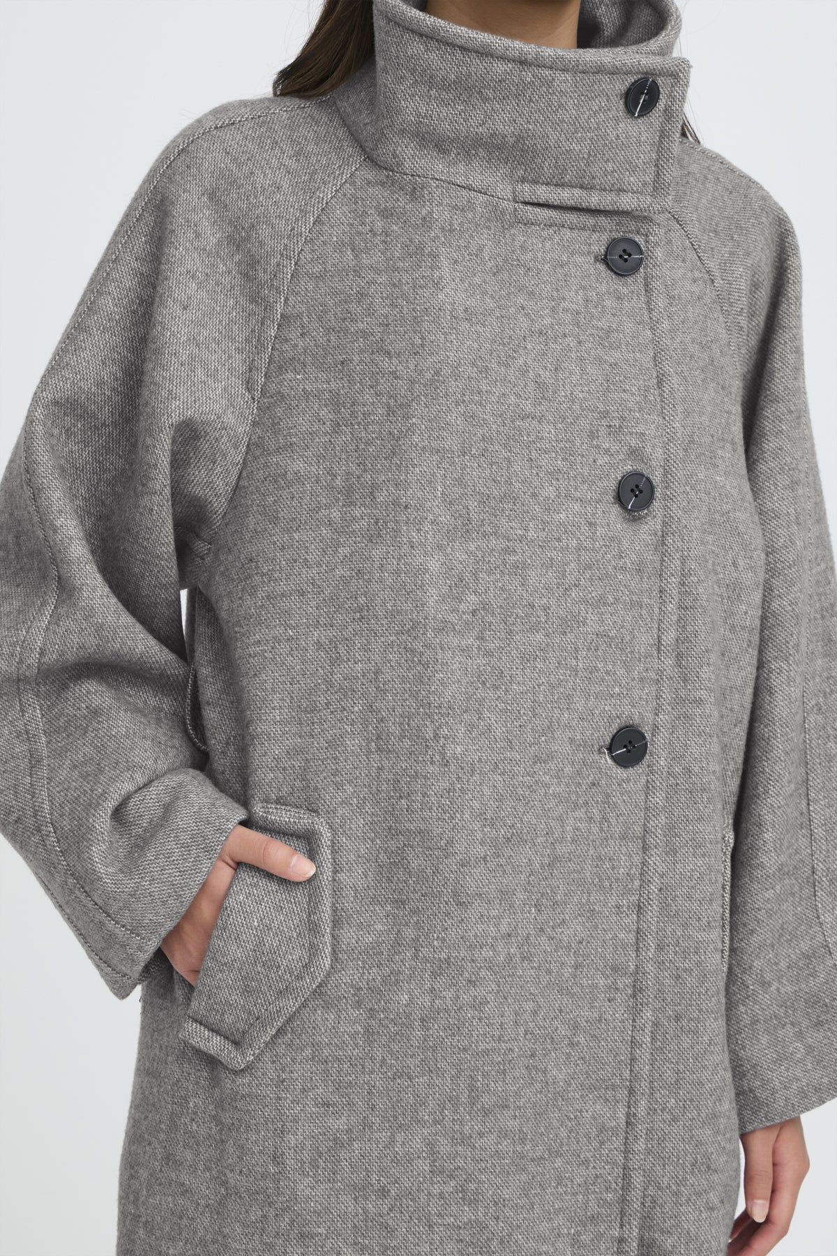 ABRIGO GAZIVA MELANGE GREY