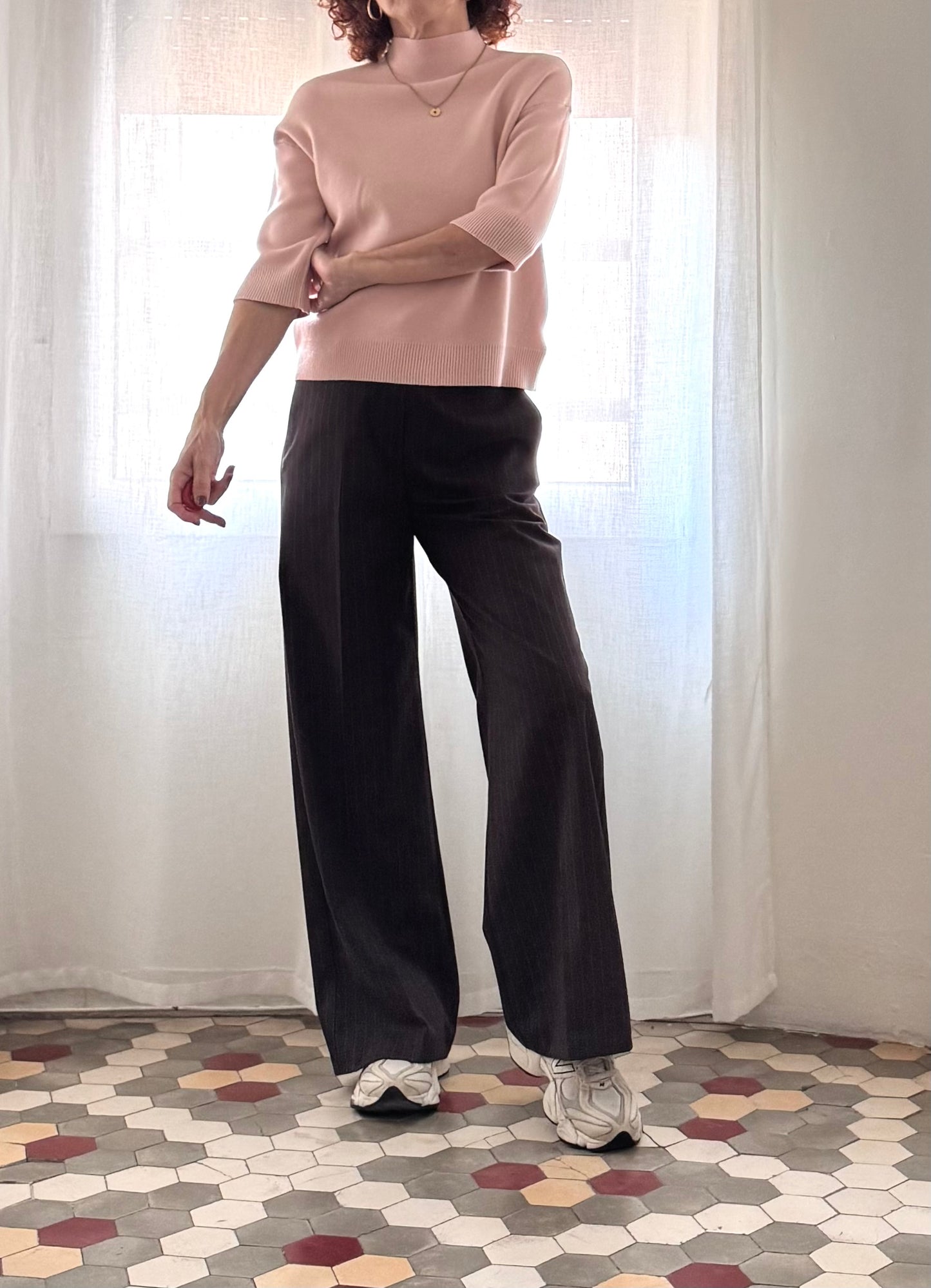 TOP PUNTO ROSELLA ANTIQUE PINK