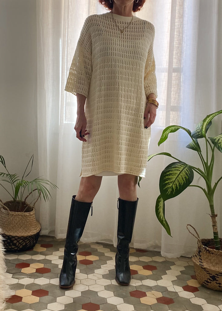 TÚNICA CROCHET ERICA CREME