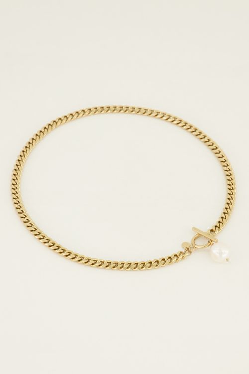 COLLAR REBEL PEARL GOLDEN