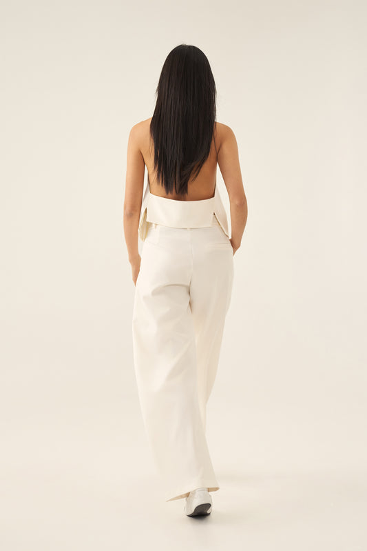 CHALECO BACKLESS CAMILLE IVORY