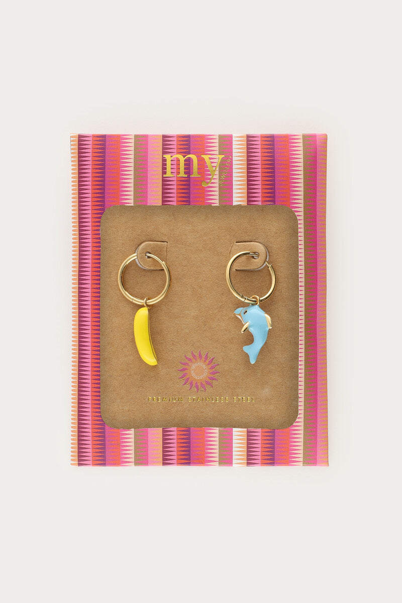 PENDIENTES BANANA & DOLPHIN