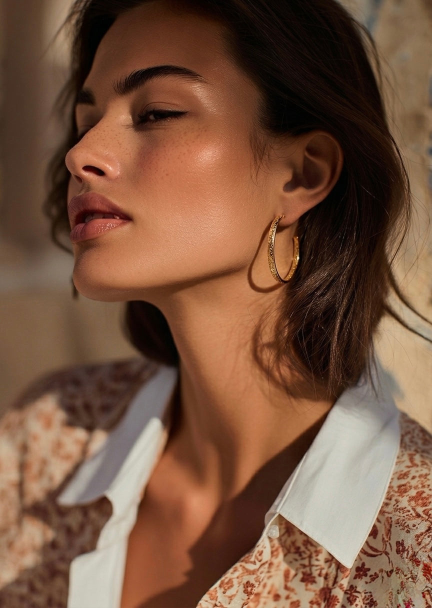 PENDIENTES BOTANICAL HOOPS