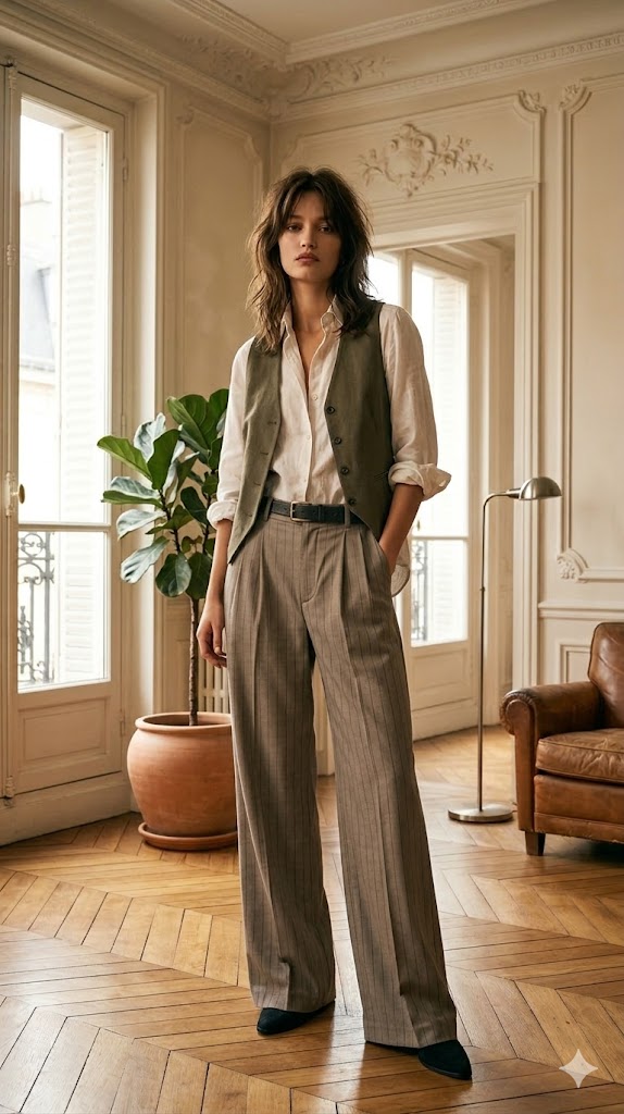 PANTALÓN NEREA LINEN CAMEL