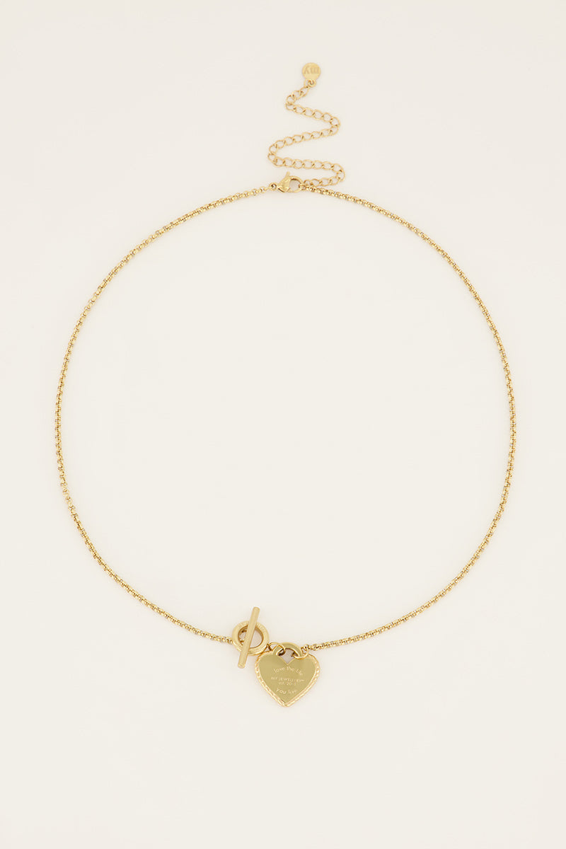 COLLAR LOVE THE LIVE GOLD