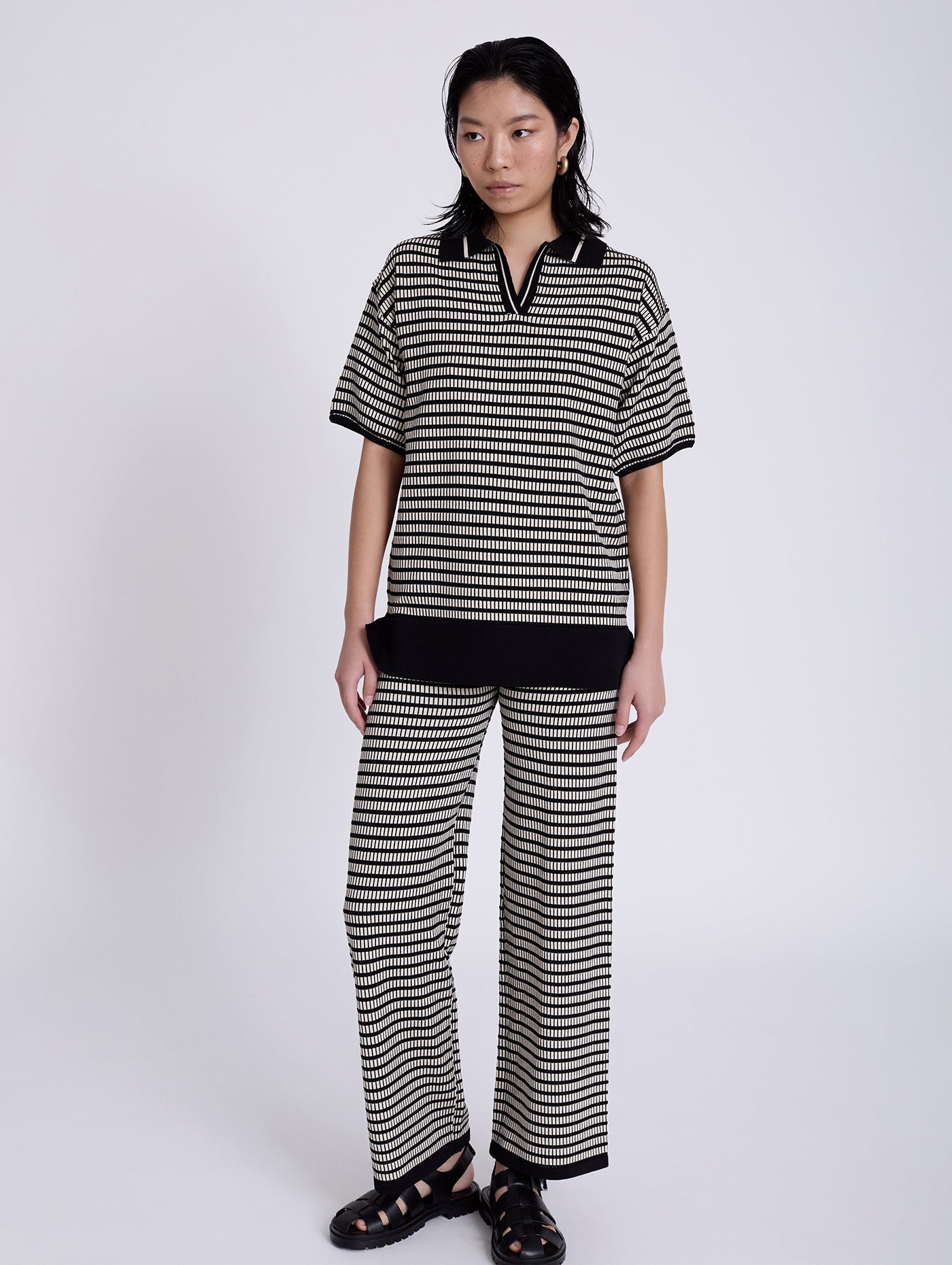 JERSEY POLO HEDDA BLACK - Sister Birkin