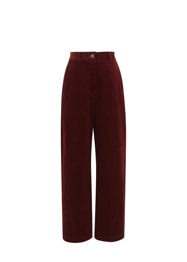 PANTALÓN ELYSA VELOURS BOURDEAUX - Sister Birkin