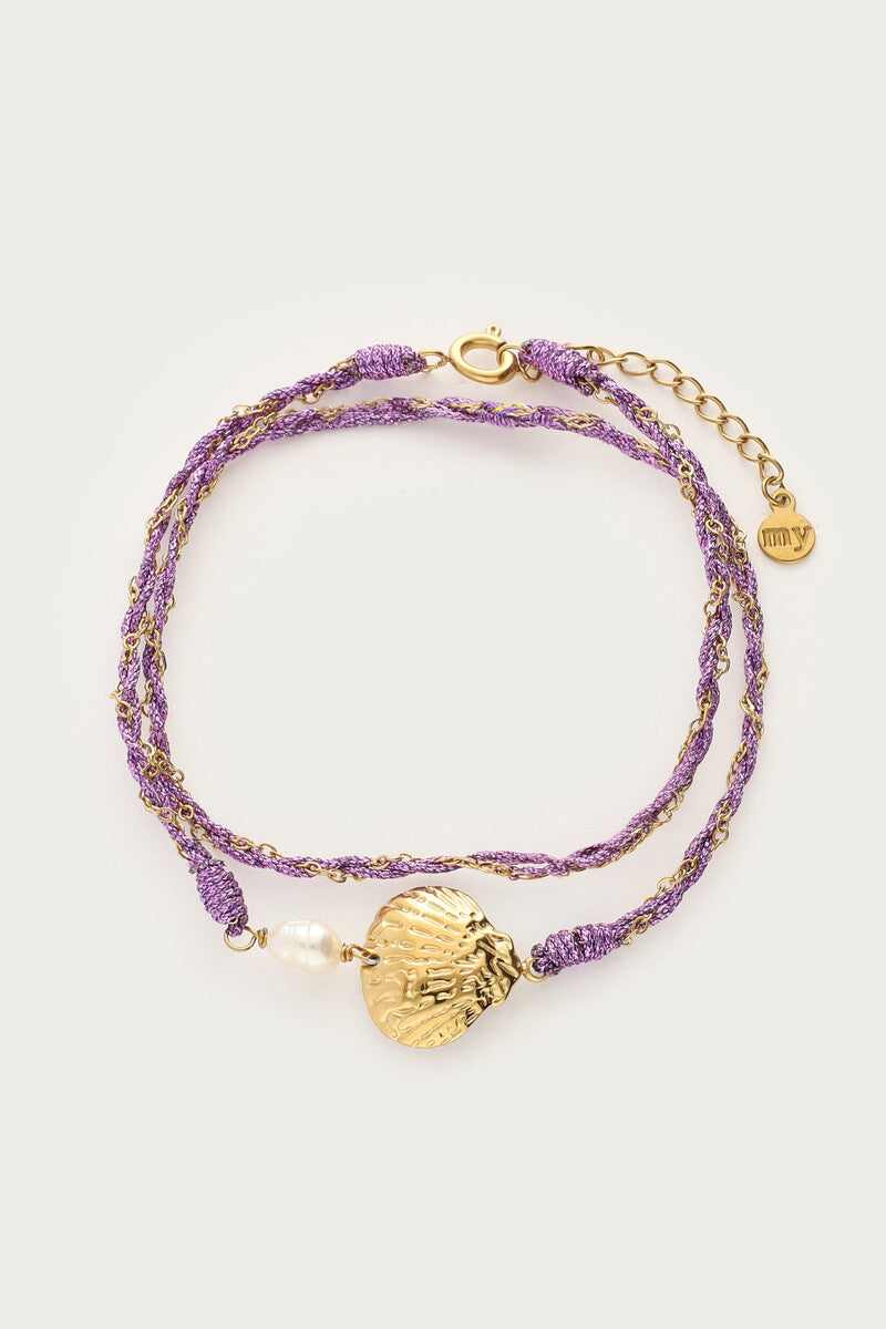 PULSERA NOMAD PURPLE SHELL