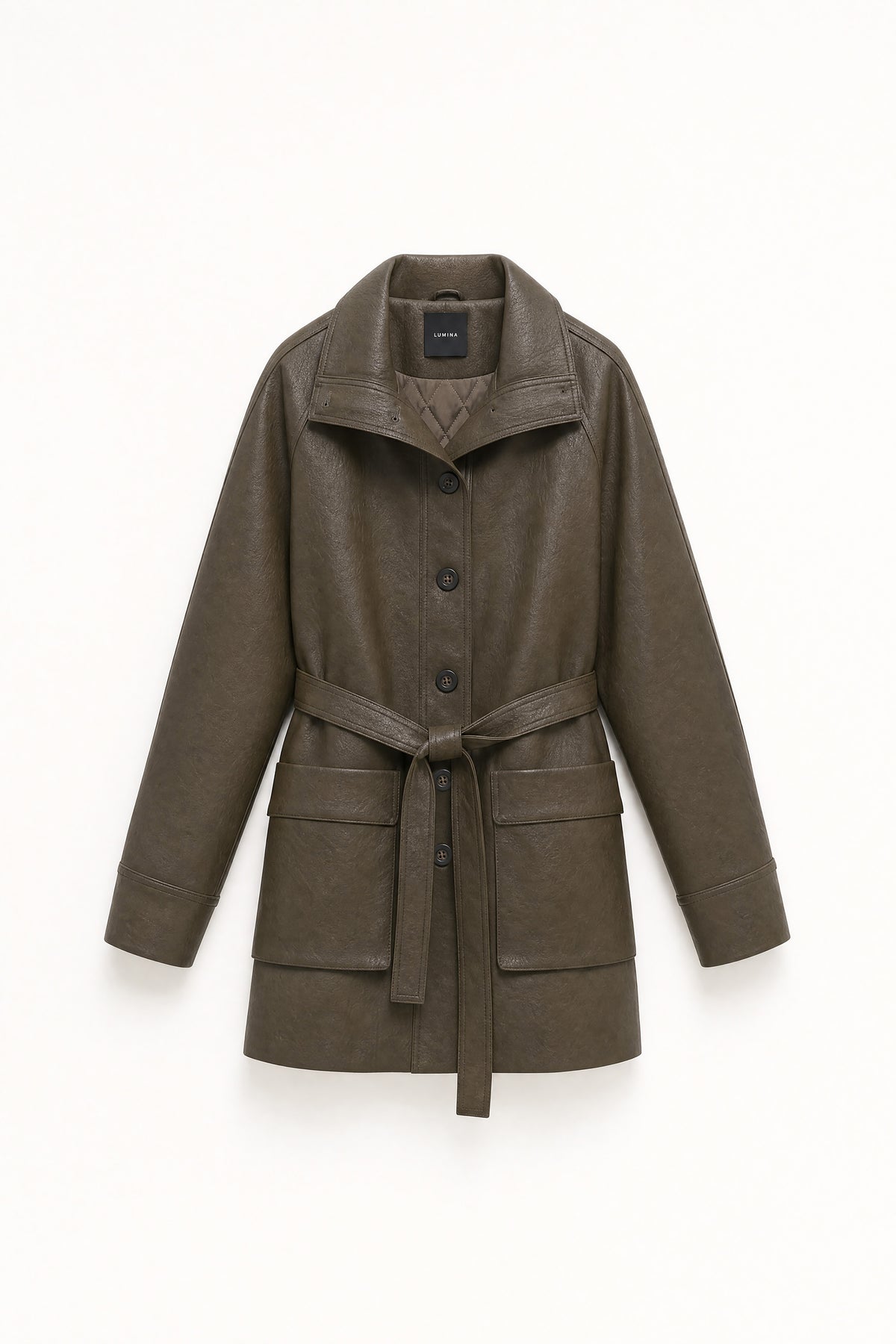 TRENCH ECOPIEL ALESSIA OLIVE