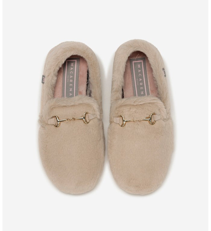 ZAPATILLA DE CASA ELSA BEIGE - Sister Birkin
