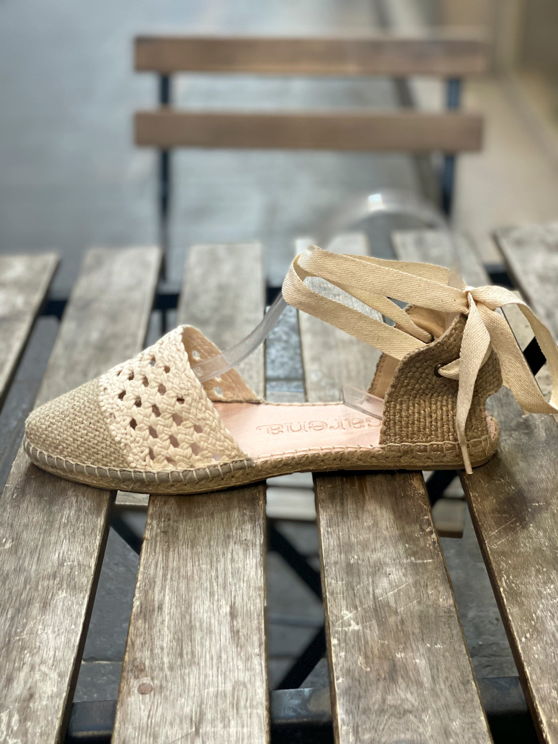 ALPARGATA PLANA LENA ECRU - Sister Birkin