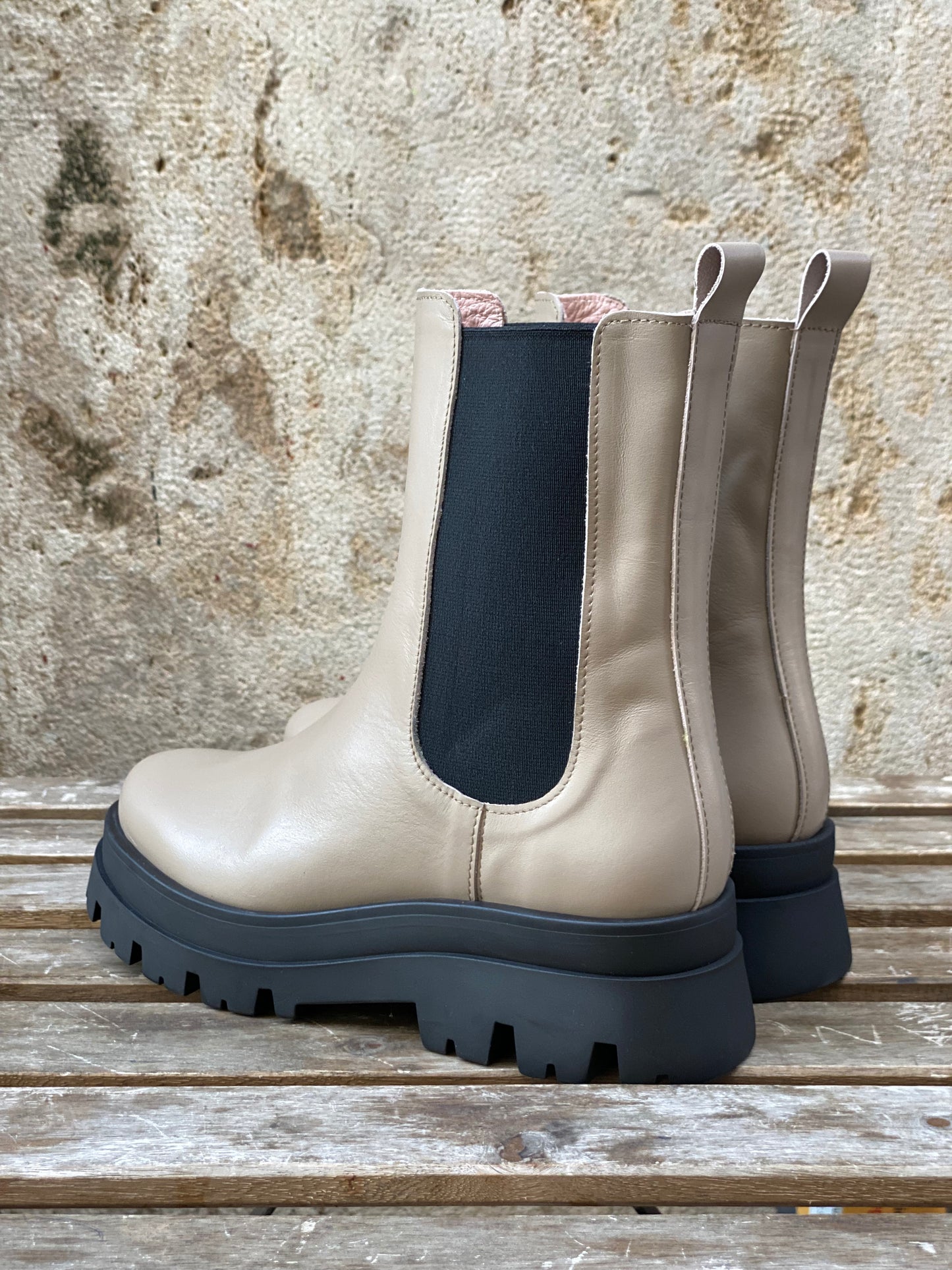 BOTINES CHELSEA NIKA TAUPE - Sister Birkin