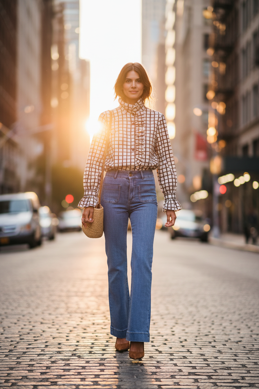 CAMISA BETTY MARRÓN