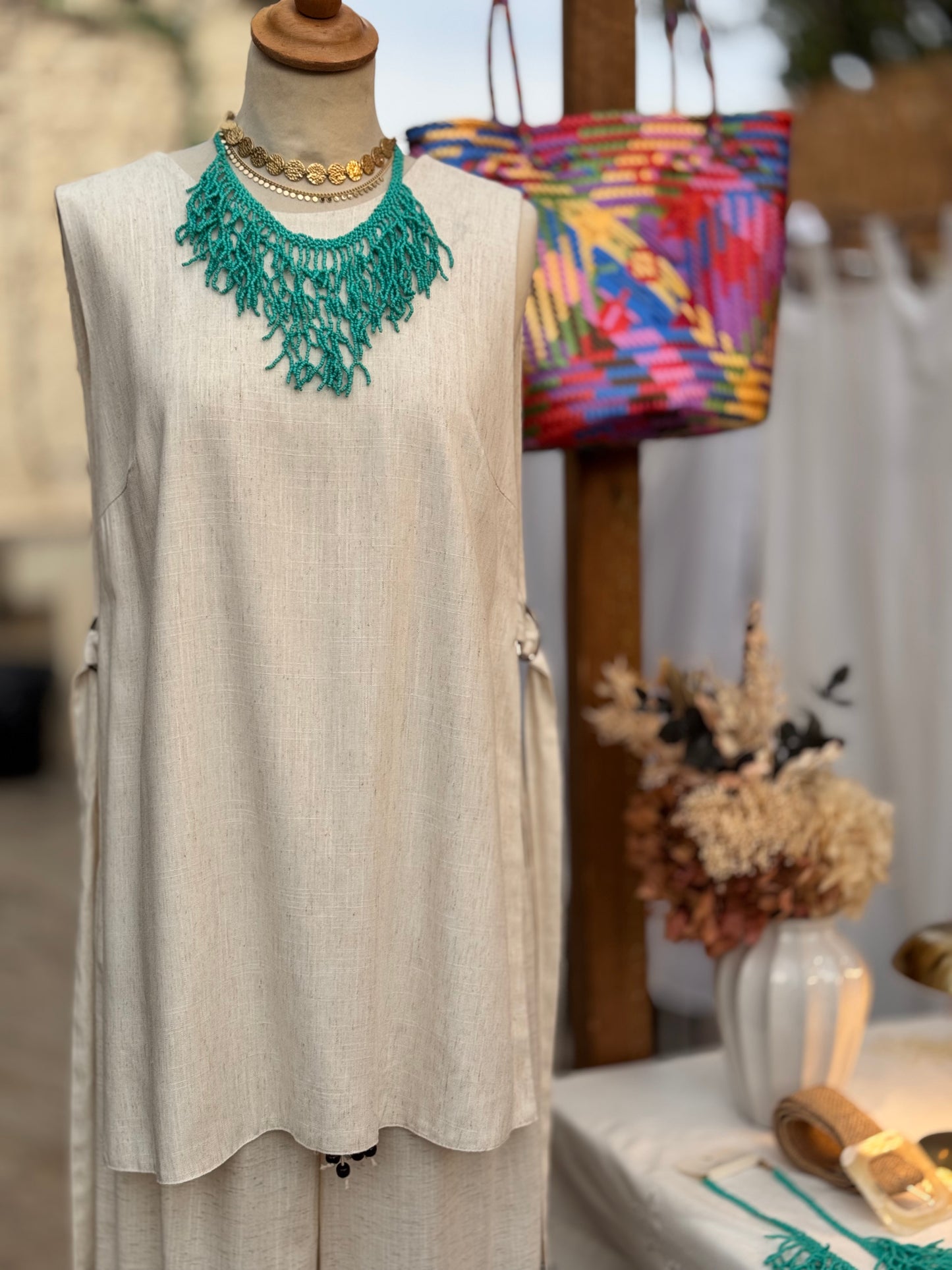 CHALECO CAROLYN MINIMAL ECRU