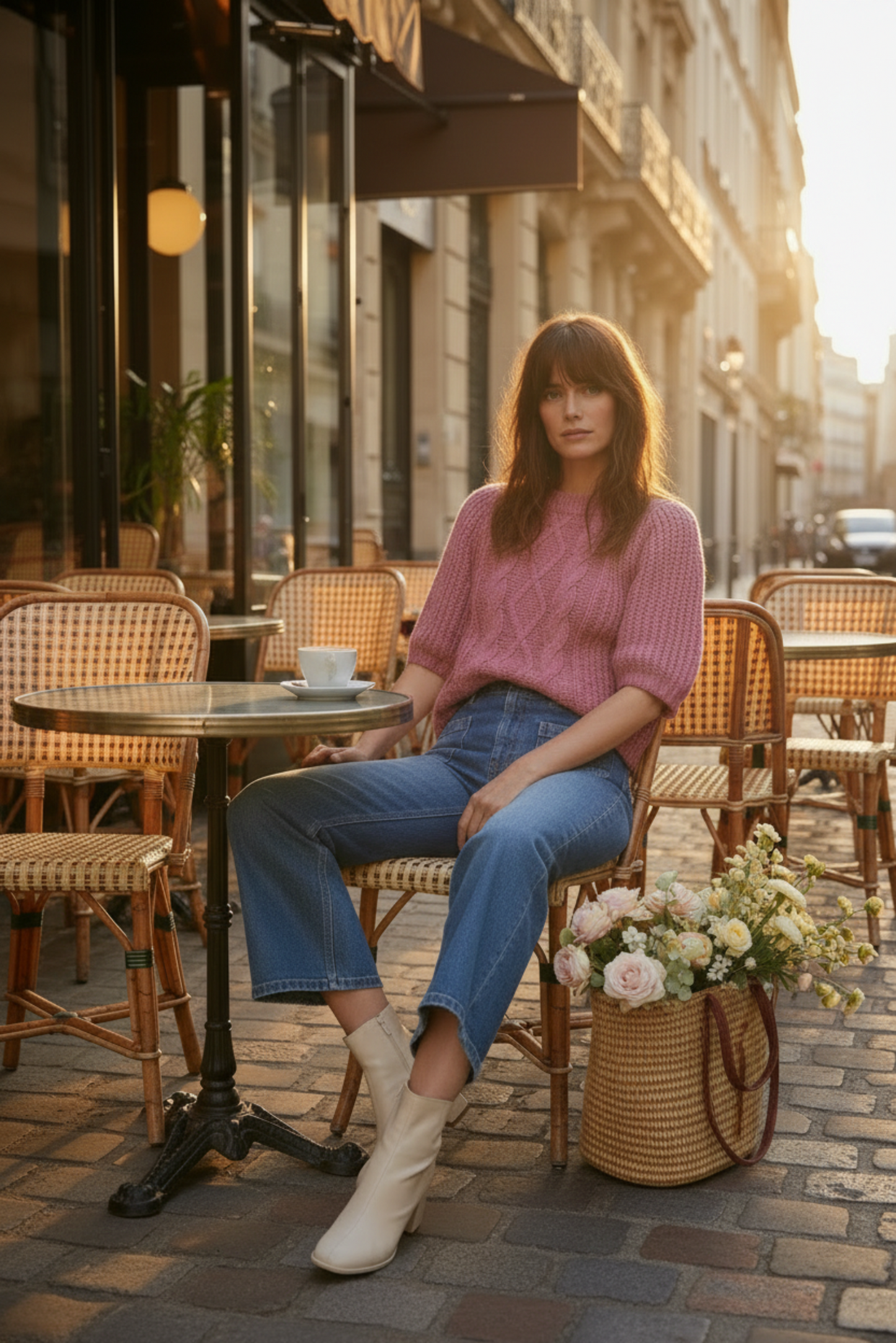 JERSEY ANITA BRAIDED ROSE