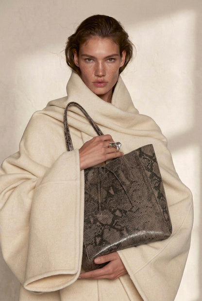 BOLSO TOTE SASHA  DARK TAUPE