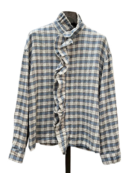 CAMISA BETH VICHY BLUE