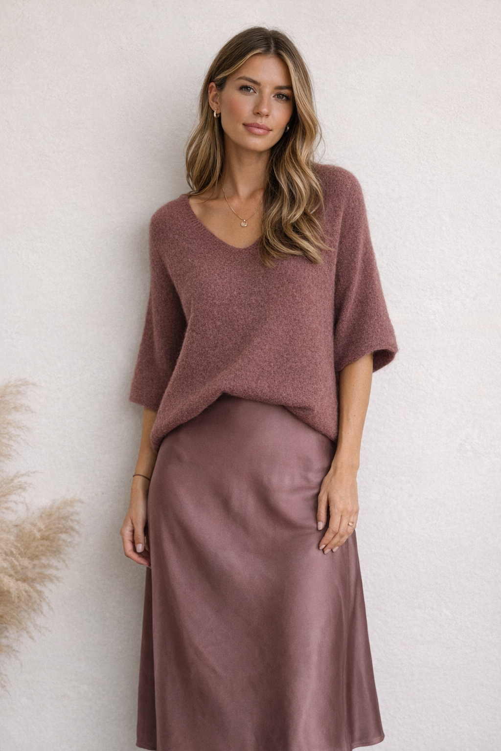 JERSEY GRETEL MERINO ROSEWOOD