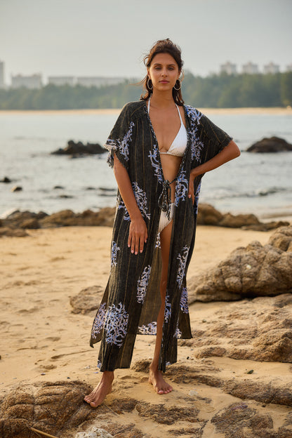 KIMONO LONG BLUE REEF