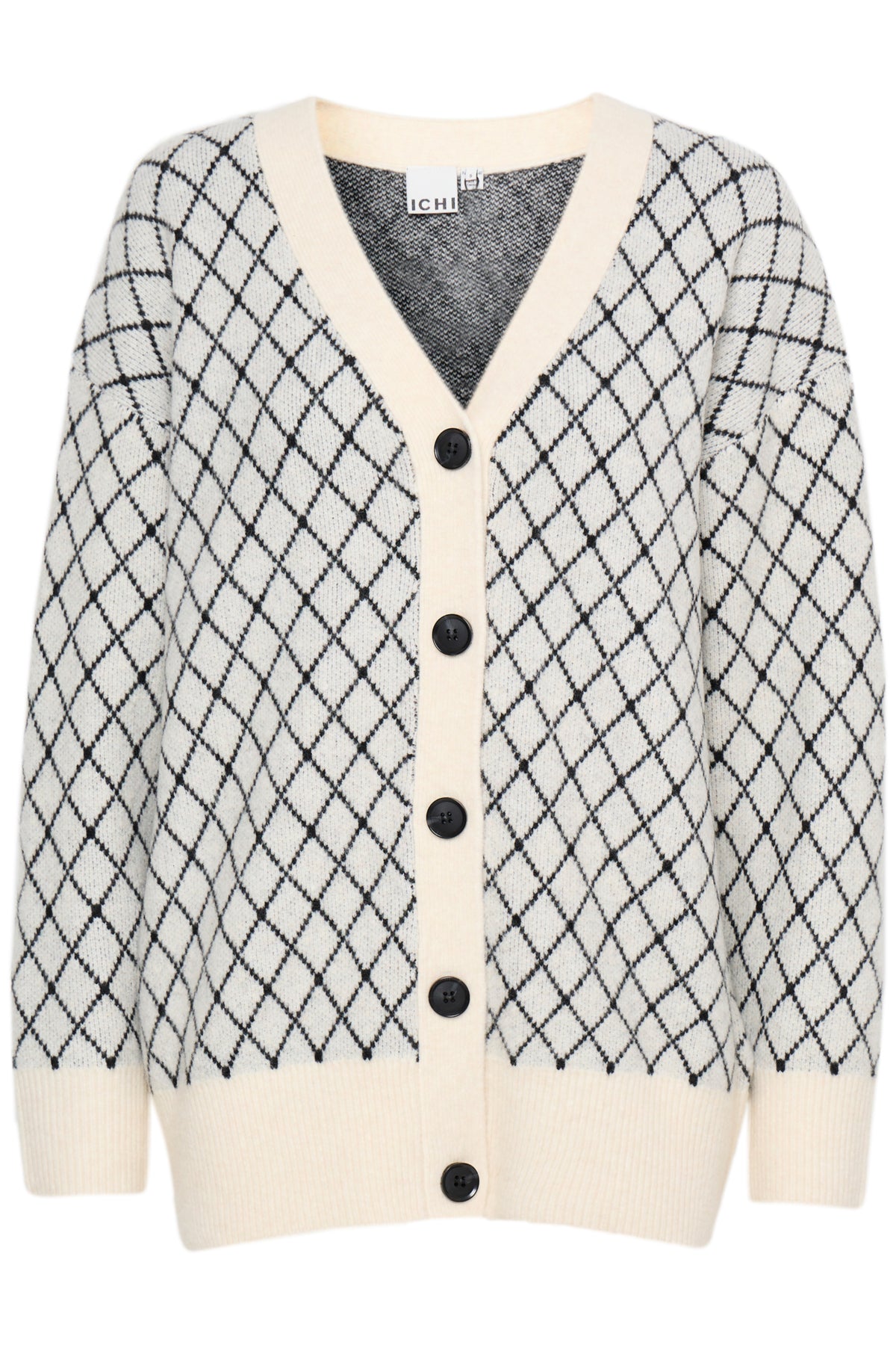 CARDIGAN ALVIN WHITE CHECKED