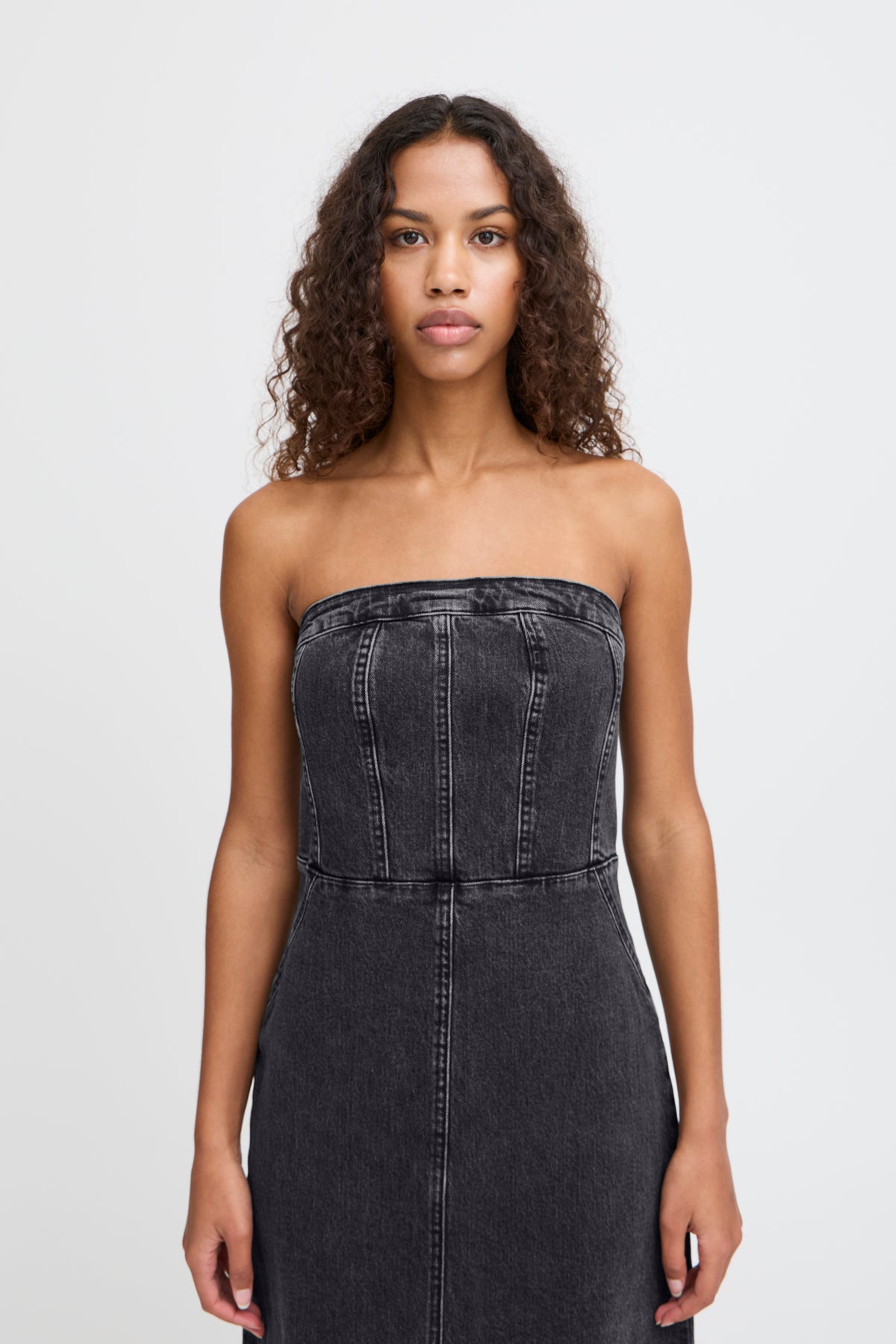 VESTIDO ÍNDIGO DENIM WASHED BLACK