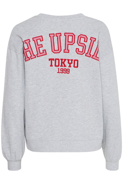 SUDADERA UPSIDE GREY MELANGE