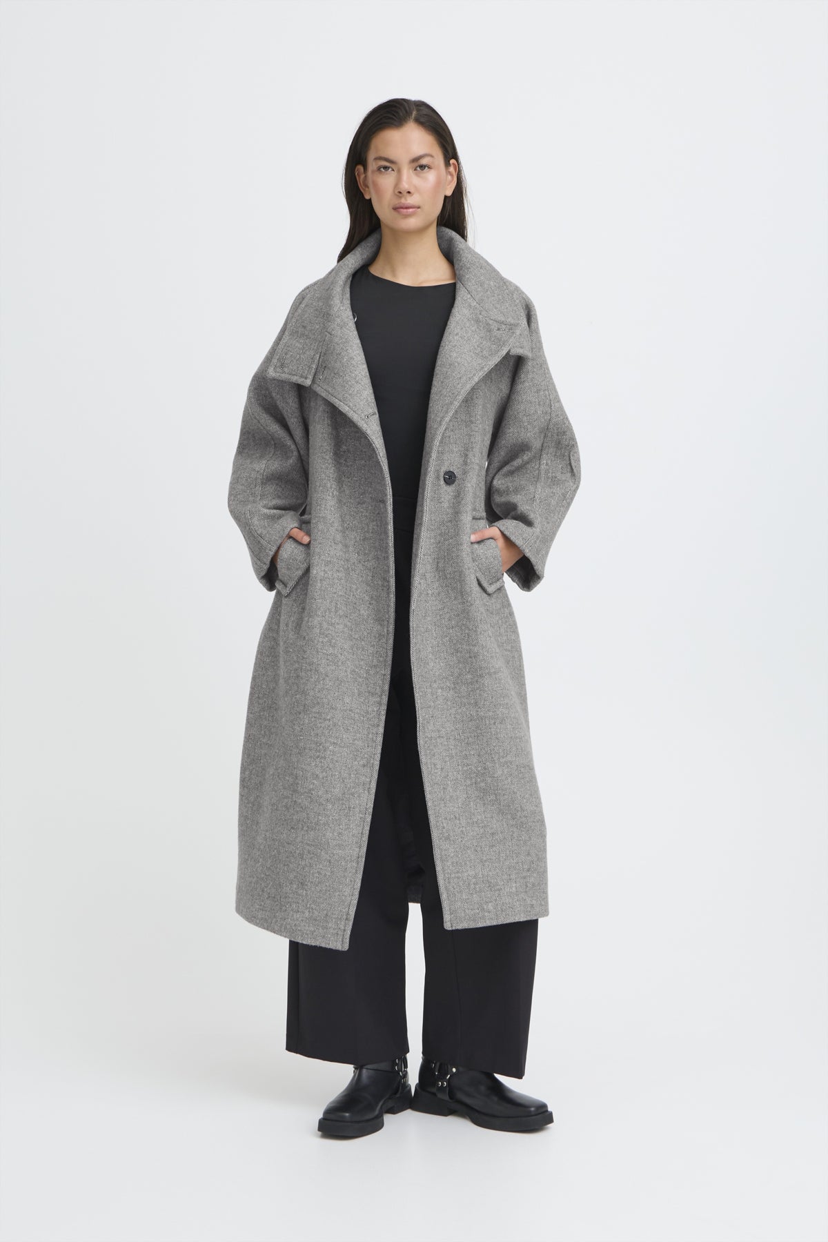 ABRIGO GAZIVA  MELANGE GREY