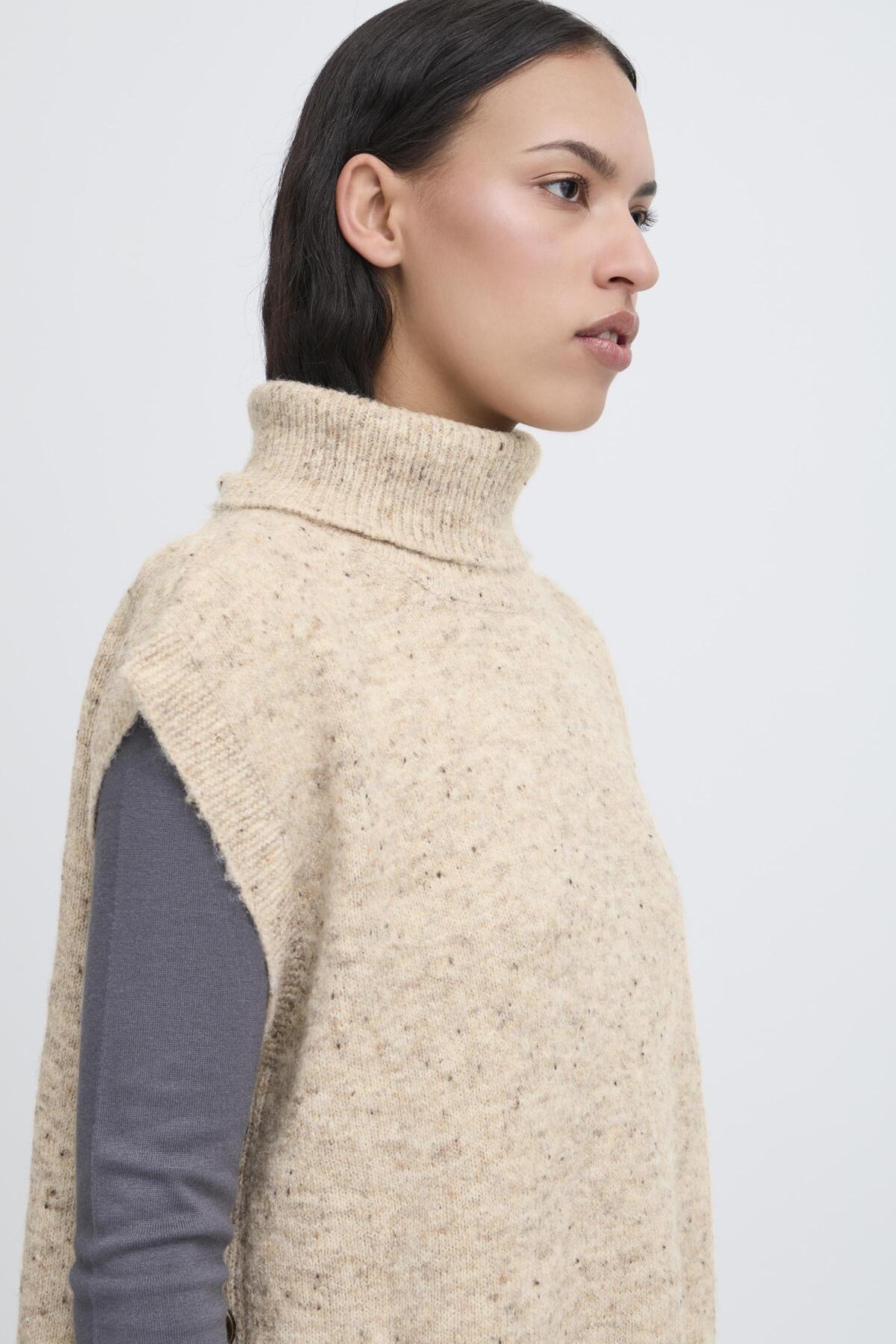 PONCHO LOTUS STONE MELANGE