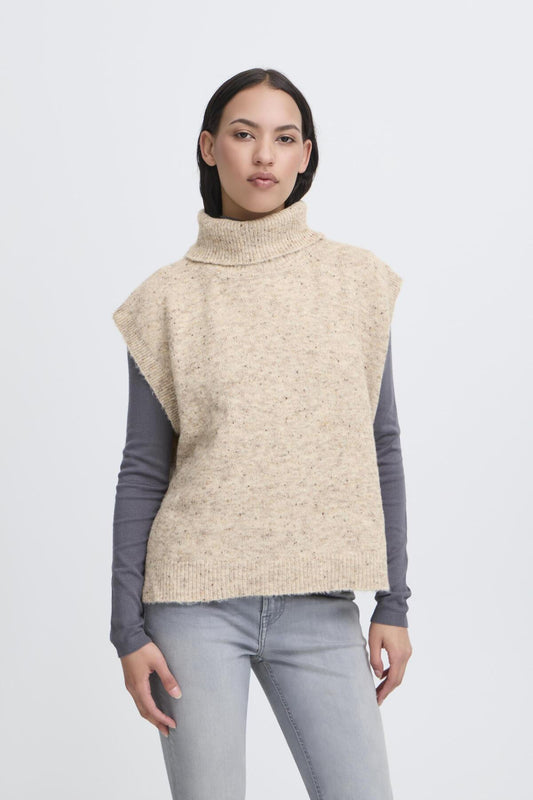 PONCHO LOTUS STONE MELANGE