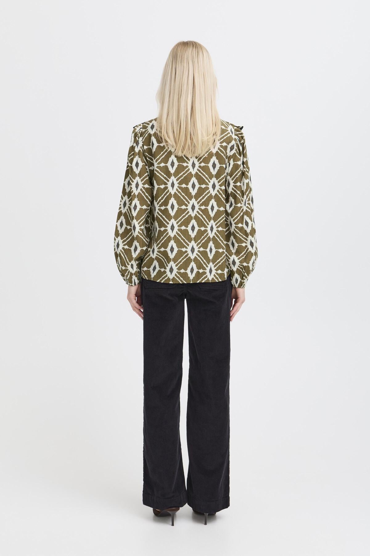 CAMISA YANA ETHNIC OLIVE