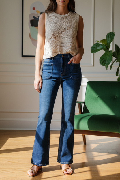 TOP MIREN CROCHET APRICOT