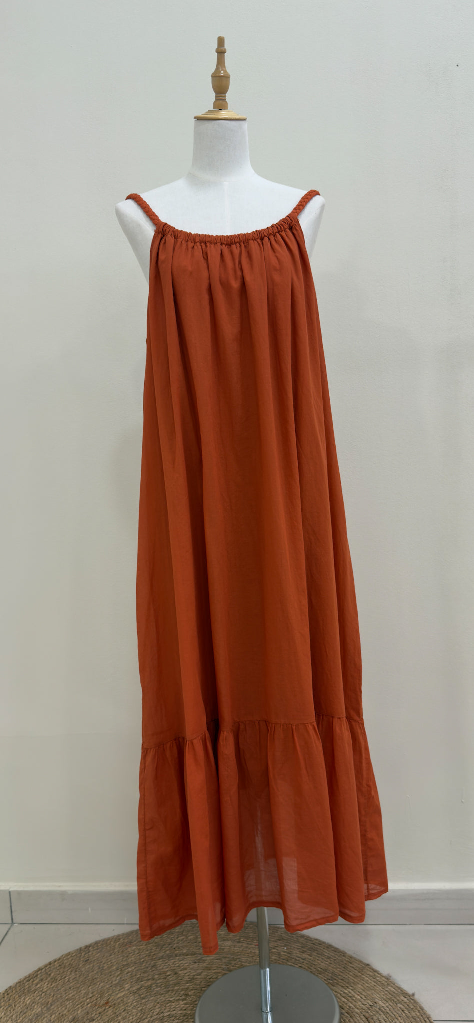 VESTIDO SKIATHOS RUST
