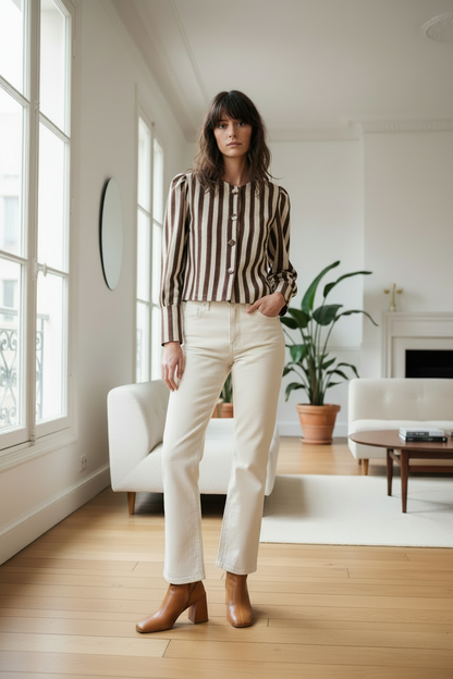 CHAQUETA MAIA CHOCO CREAM