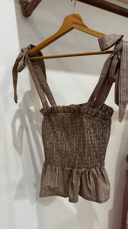 TOP SELENE TAUPE