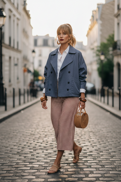 CHAQUETA CARIE BLUE GRAY