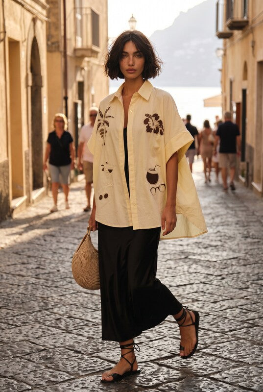 CAMISA PALM SPRINGS BUTTER