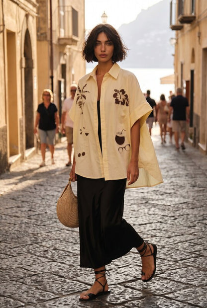 CAMISA PALM SPRINGS BUTTER