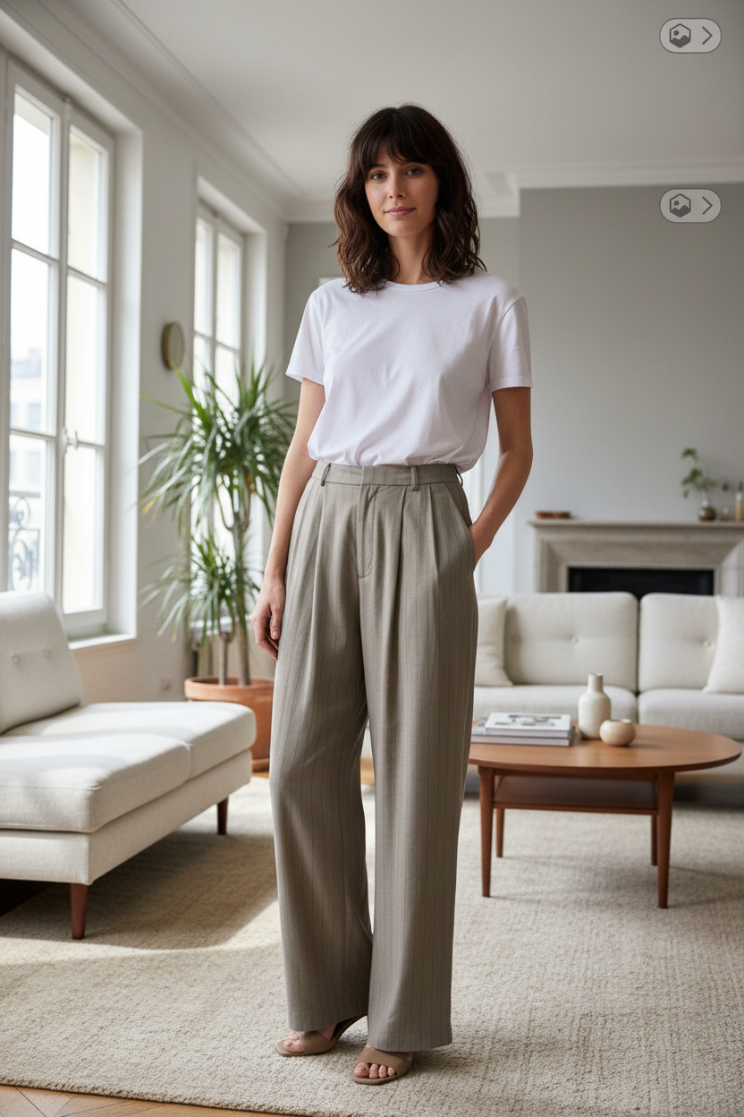 PANTALÓN NEREA LINEN CAMEL