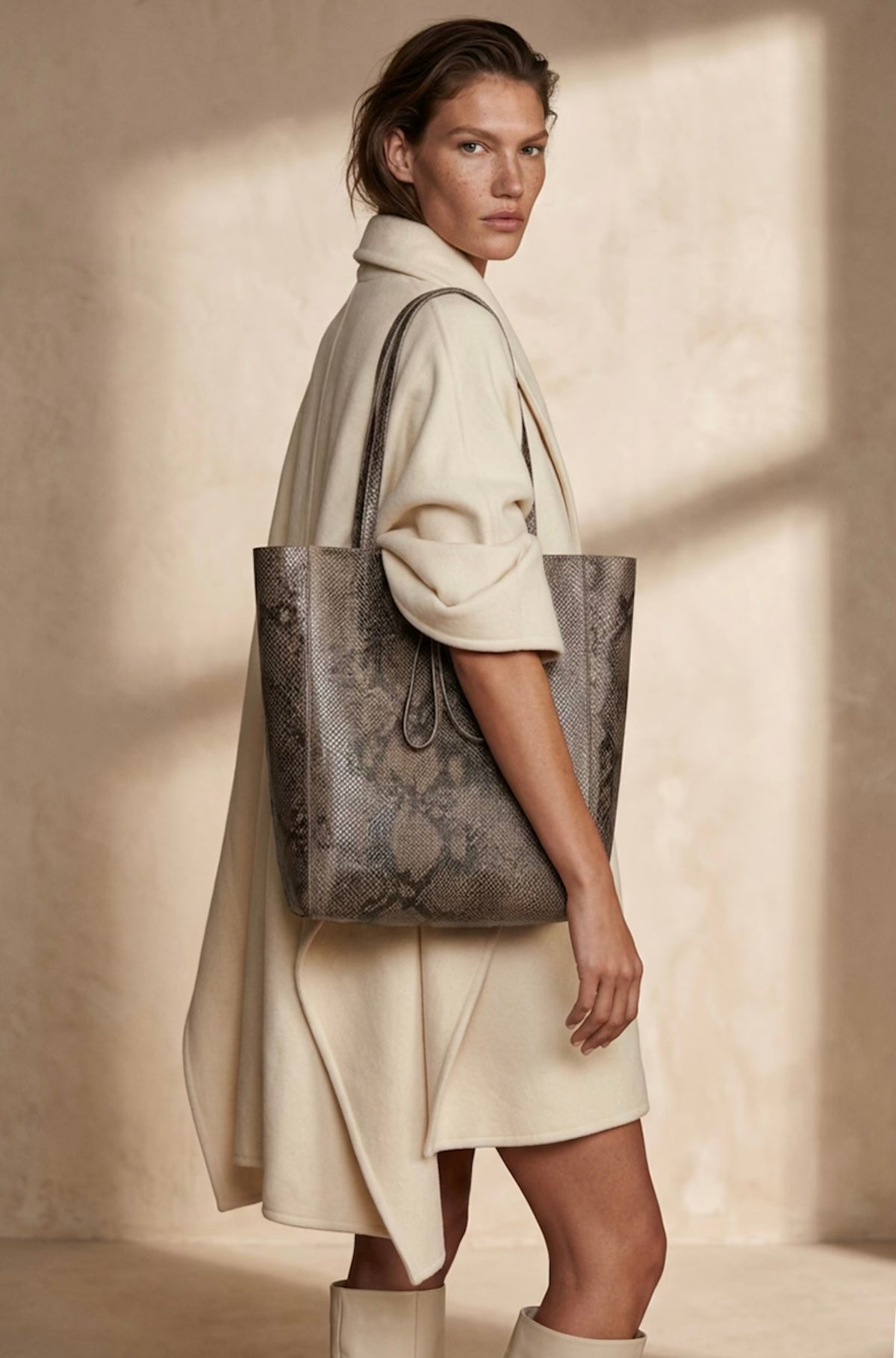BOLSO TOTE SASHA  DARK TAUPE