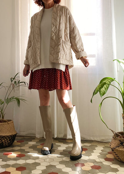 BOTAS DANIELA TAUPE - Sister Birkin 