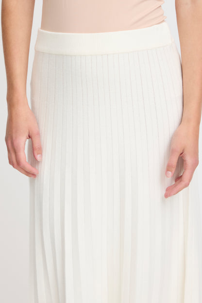 FALDA MARLENA PLISSÉ IVORY