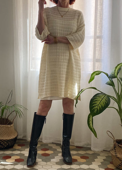 TÚNICA CROCHET ERICA CREME