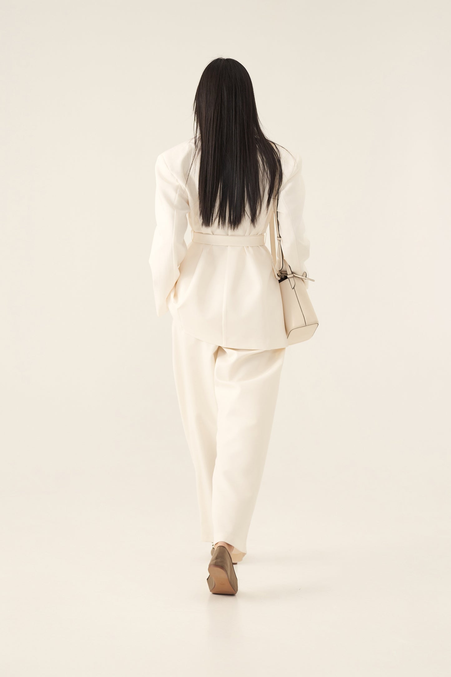 BLAZER VIVIENNE BELTED IVORY