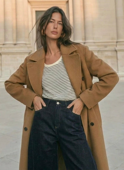 ABRIGO DE LANA SIENA CAMEL