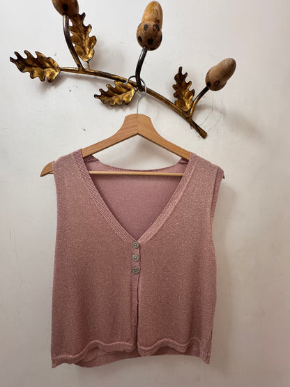 CHALECO BESSETTE LAMÉ  BLUSH