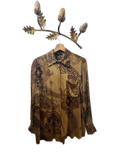 CAMISA PAISLEY CAMEL