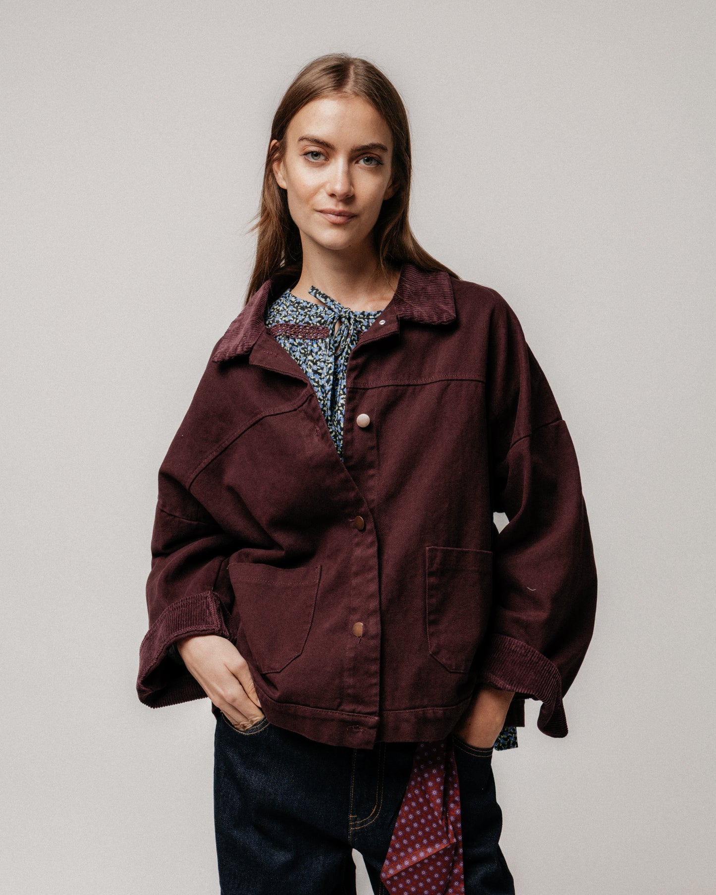 CHAQUETA ROSSI CHOCOLATE