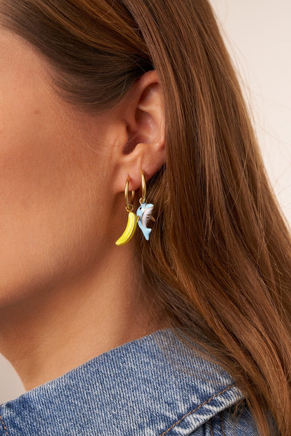 PENDIENTES BANANA & DOLPHIN